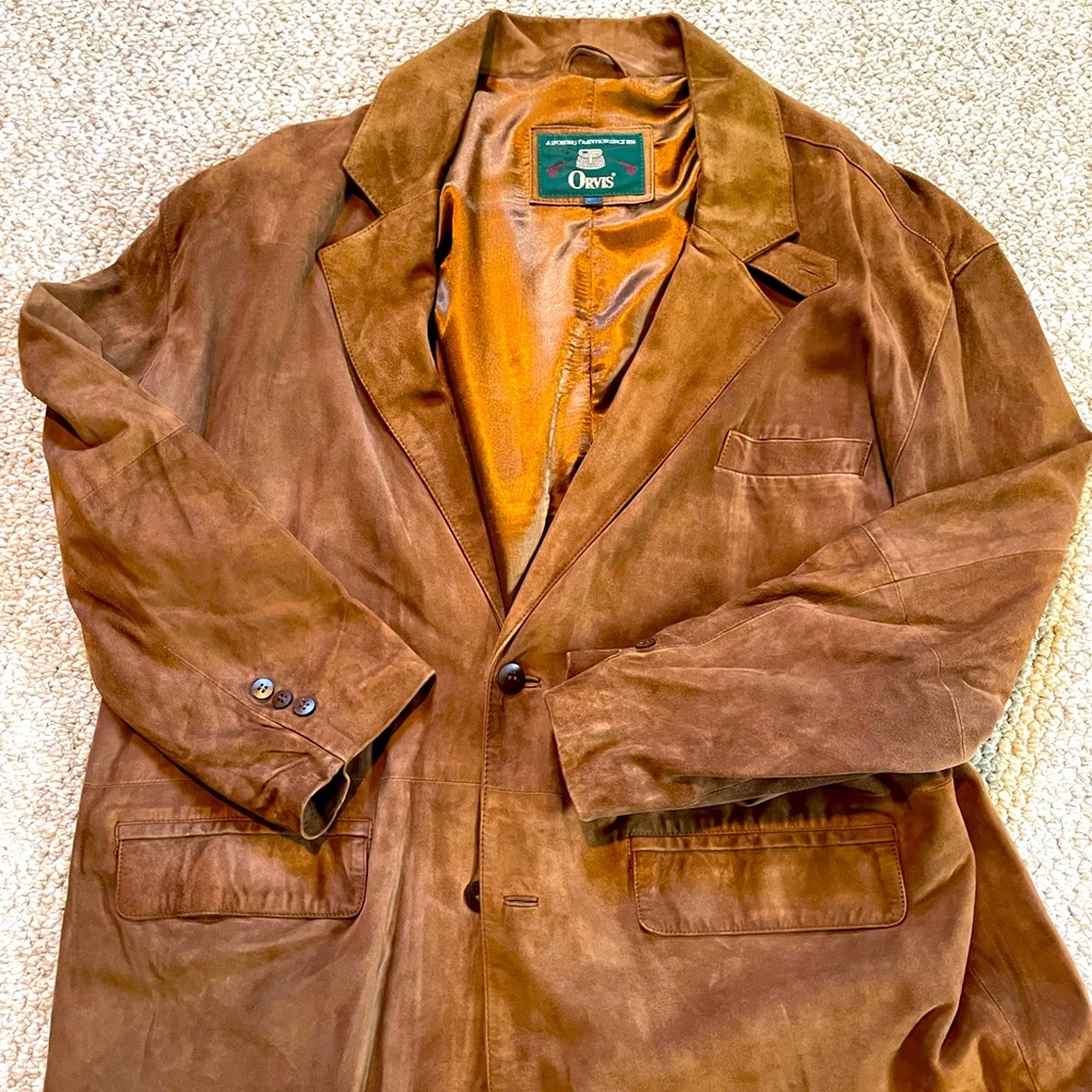 Orvis men’s suede Presidential blazer
